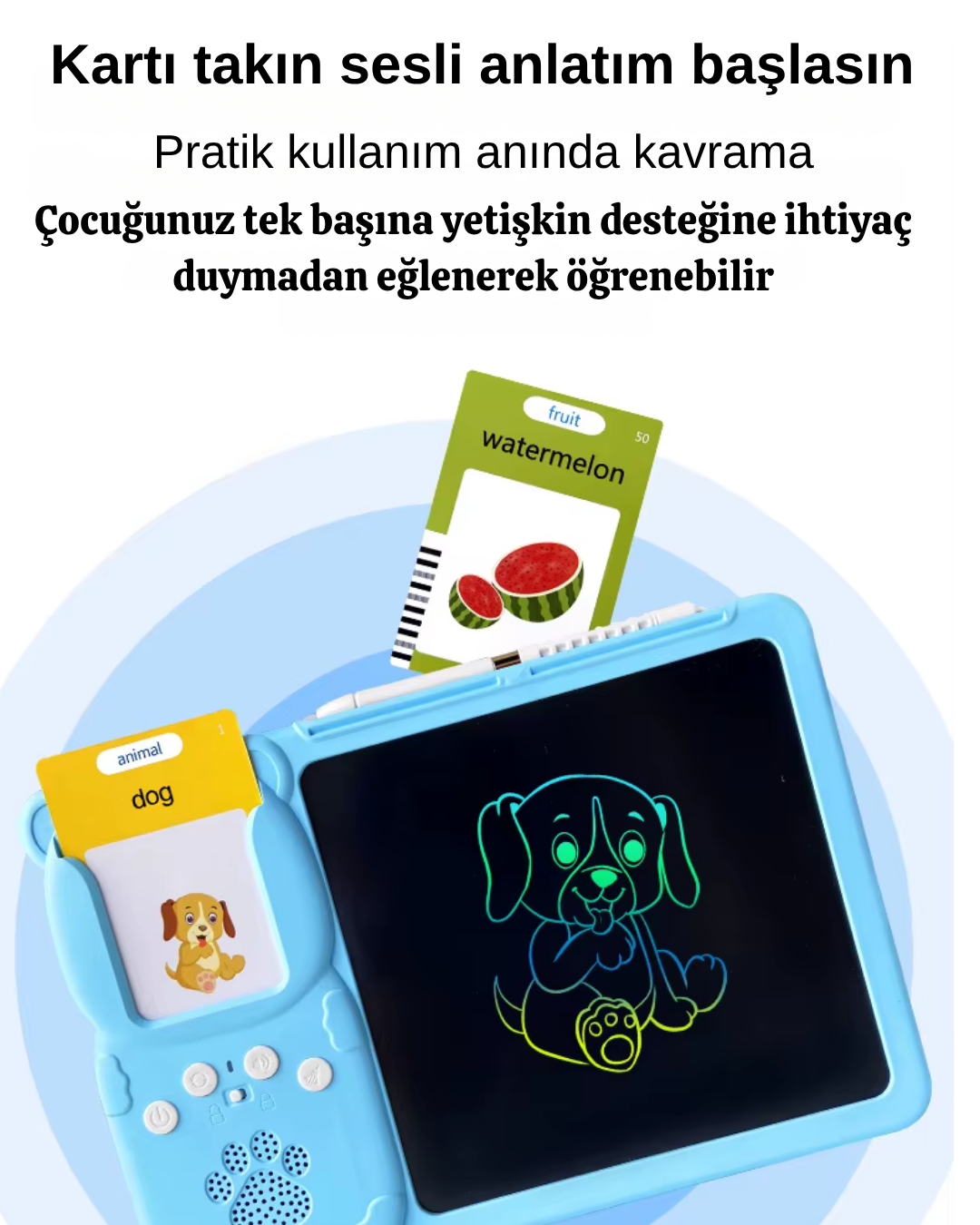 EDUCATIONAL DRAWING DEVICE WITH CARDS
