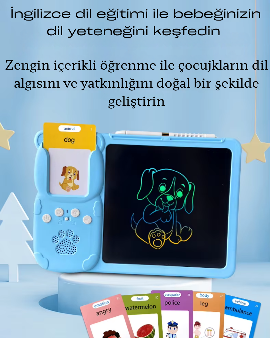 EDUCATIONAL DRAWING DEVICE WITH CARDS